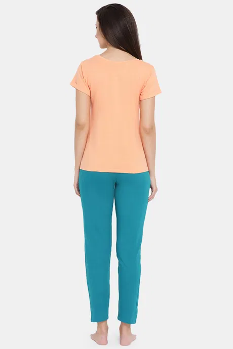 Cotton Pyjama set - Orange - Image 2