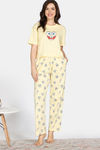 Mile Fashion Knit Cotton Pyjama Set - Popcorn