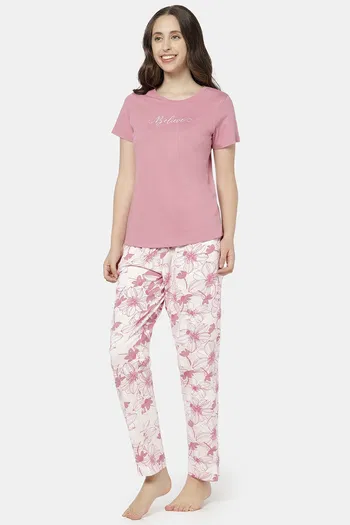 Joyful Jingles Knit Cotton Pyjama Set - Polignac